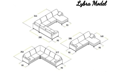 Угловой диван Salotti. Lybra Model