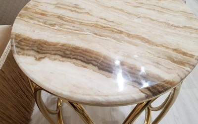 Чайный столик с мраморной столешницей FD Collection