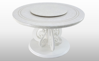 Стол круглый с мраморной столешницей. Klabdesign / Ivory
